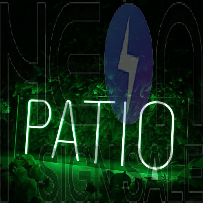 Patio Green Neon Sign