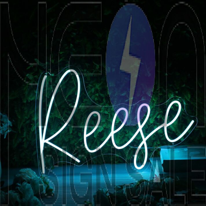 Reese Blue Neon Sign