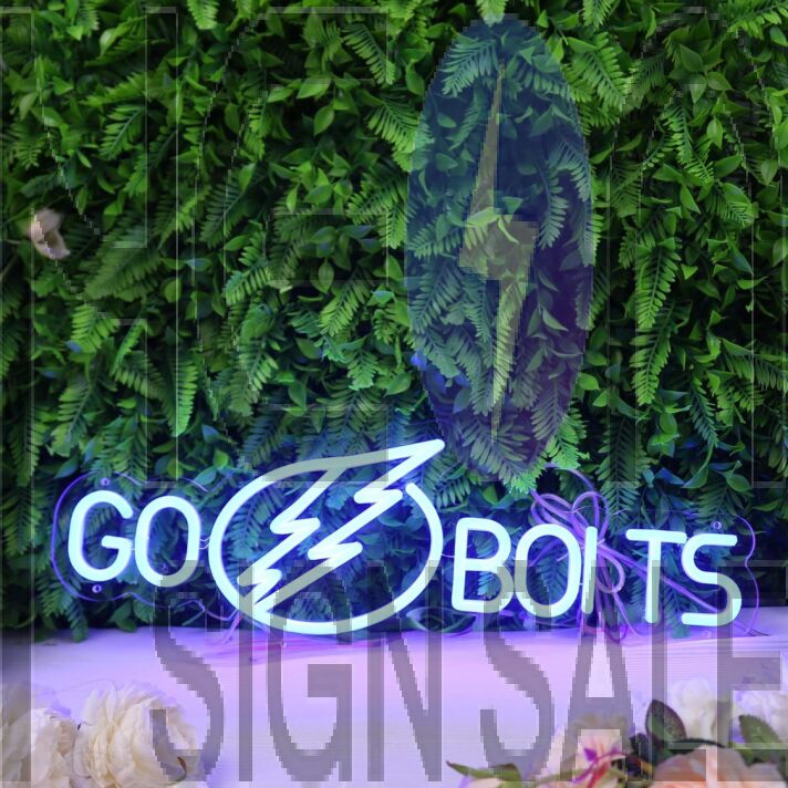 Go Bolts Blue Neon Sign