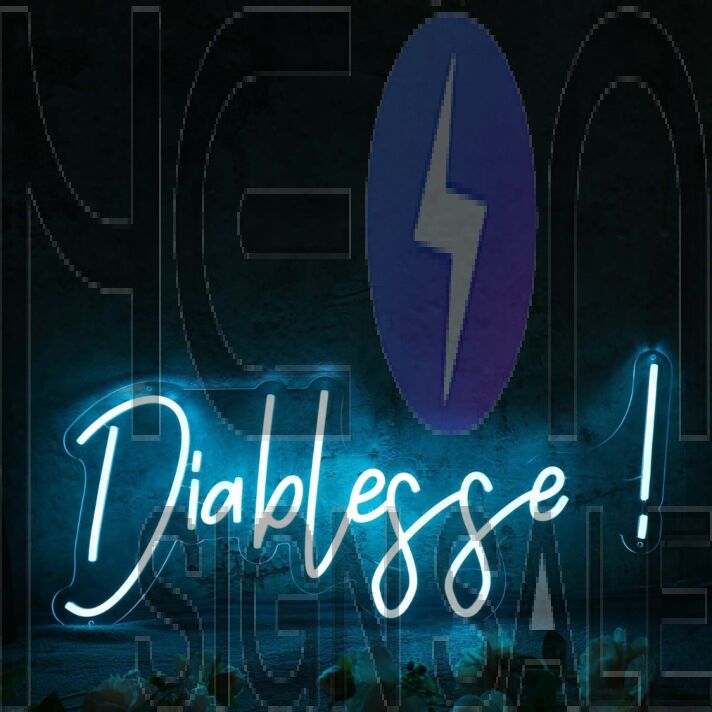 Diablesse Blue Neon Sign