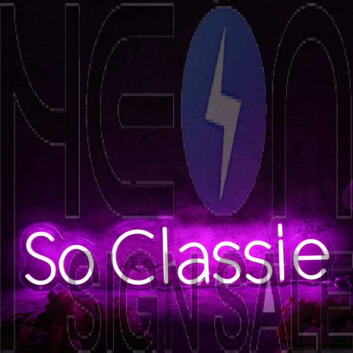 So Classie Purple Neon Sign
