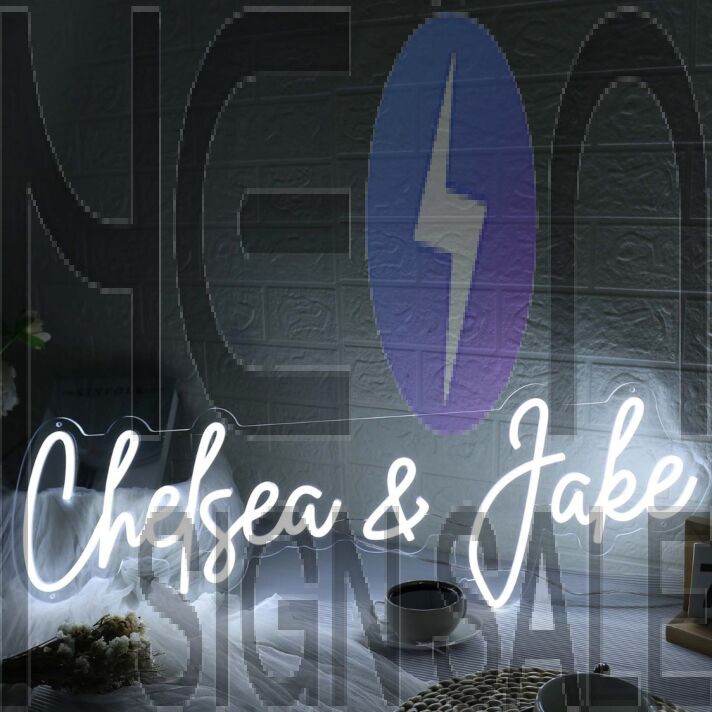 Chelsea And Jake White Neon Sign