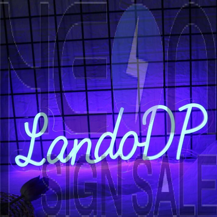 LandoDP Blue Neon Sign