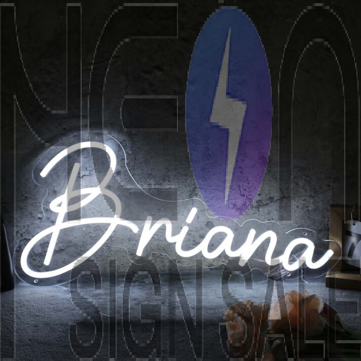 Briana White Neon Sign