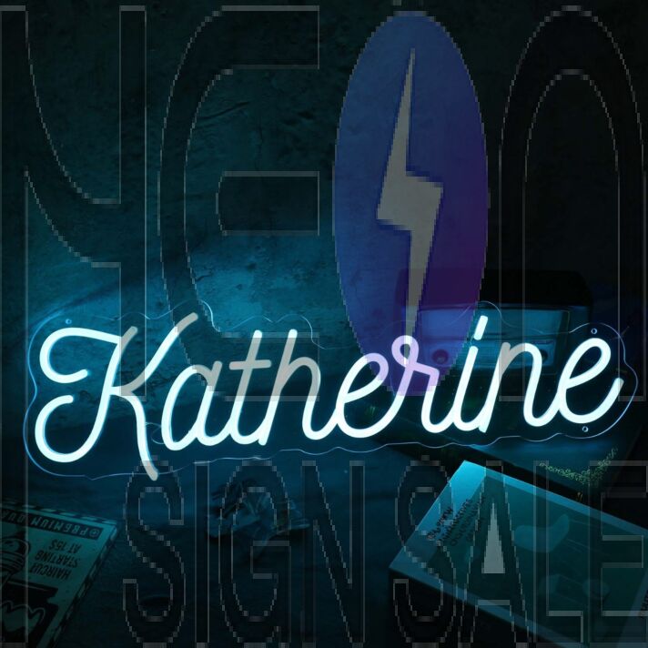 Katherine Blue Neon Sign