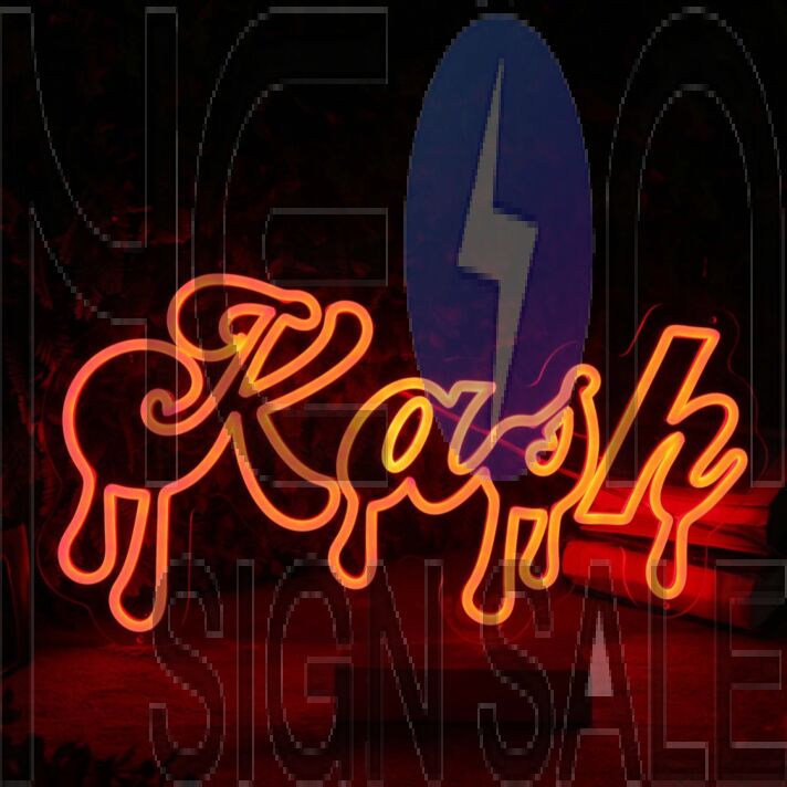 Kash Orange Neon Sign