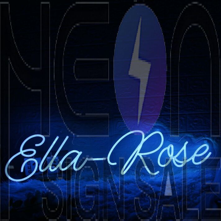 Ella Rose Blue Neon Sign