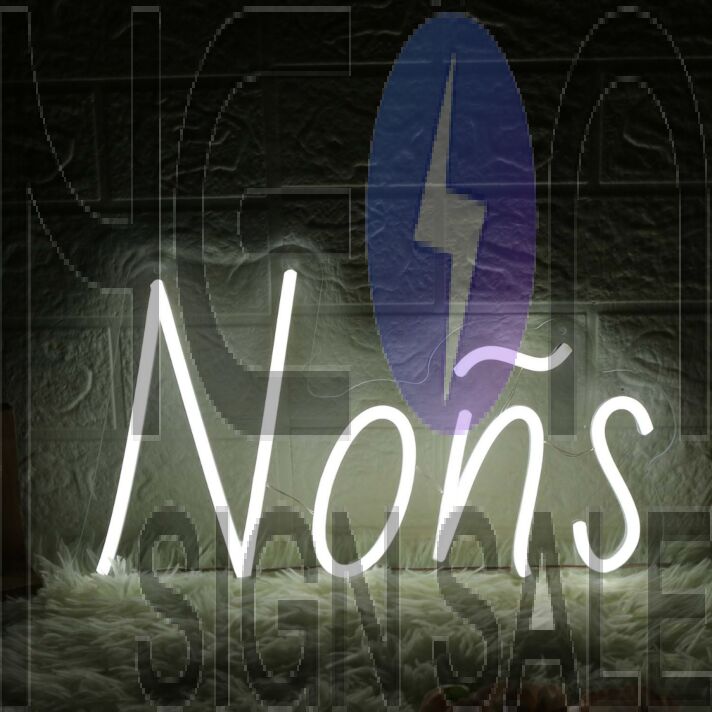 Nons White Neon Sign