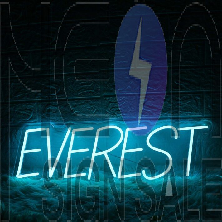 Everest Blue Neon Sign