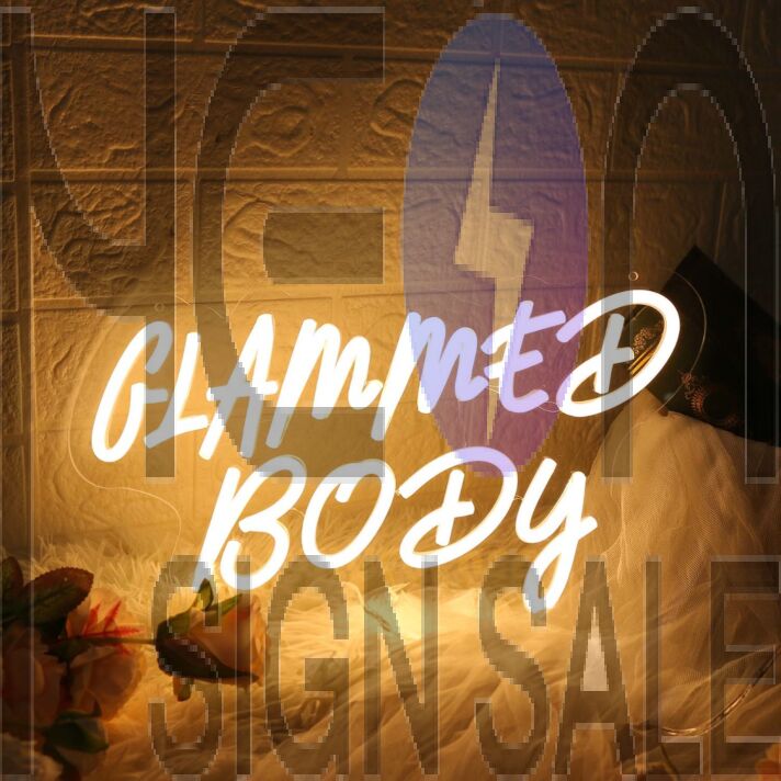Glammed Body Yellow LED Neon Sign