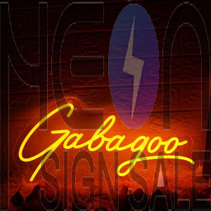 Gabagoo Orange Neon Sign