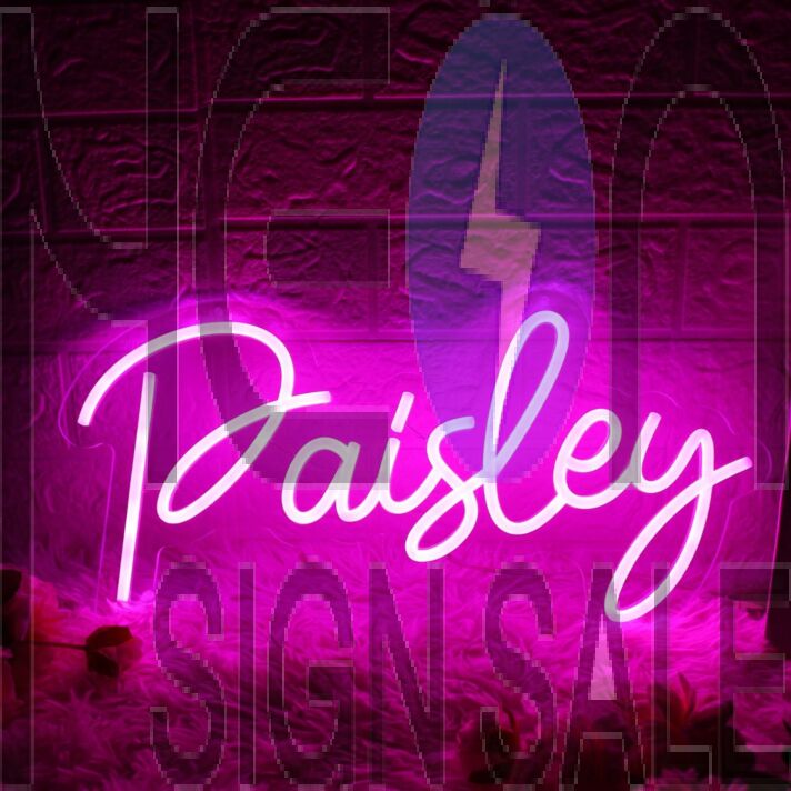 Paisley Pink Neon Sign