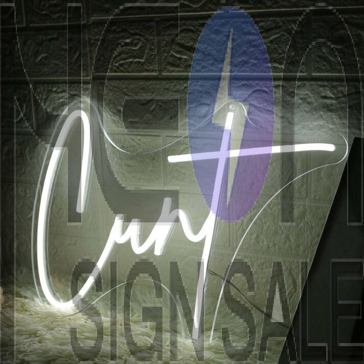 Cxnt White Neon Sign