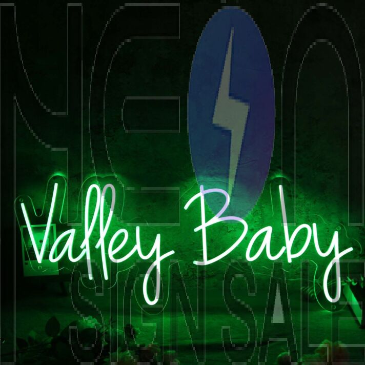 Valley Baby Green Neon Sign