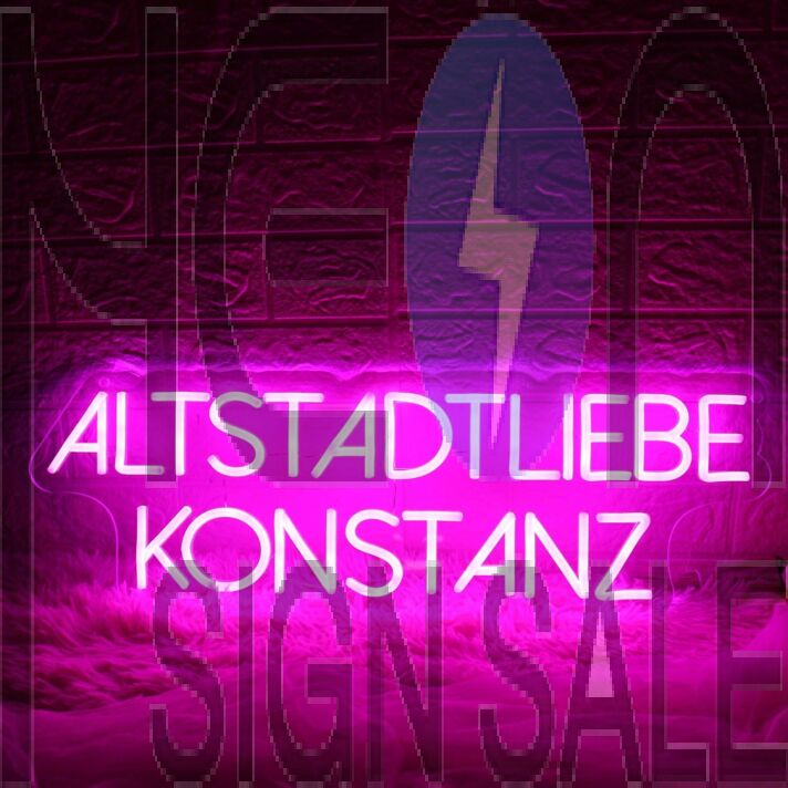 Altstadtliebe Konstanz Pink Neon Sign