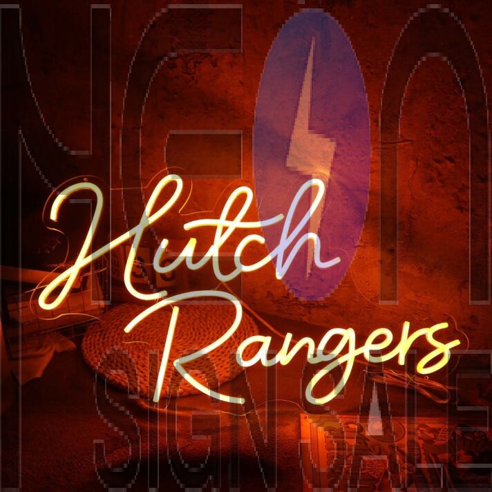 Hutch Rangers Orange Neon Sign
