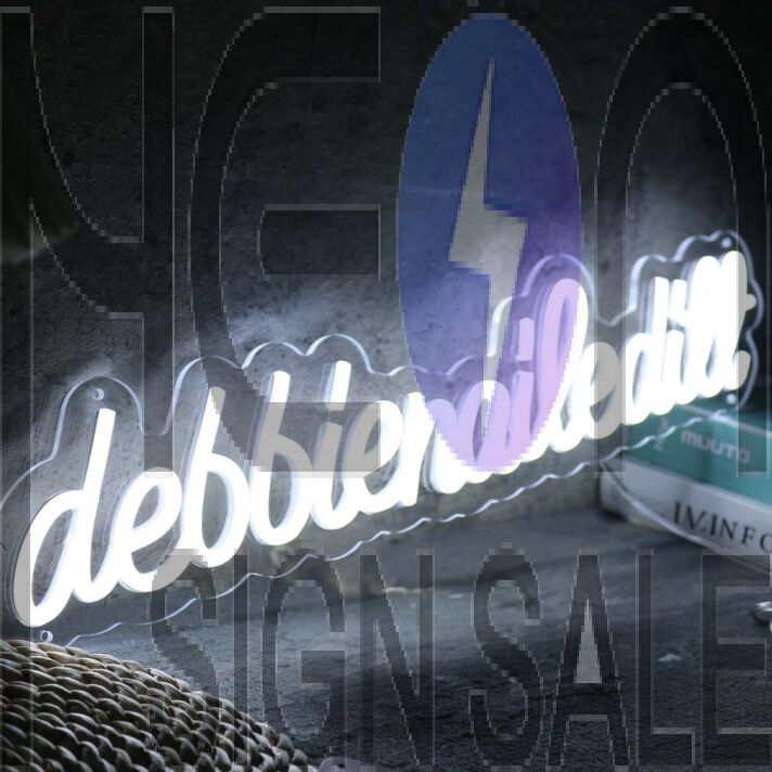 Debbienaileditt White Neon Sign