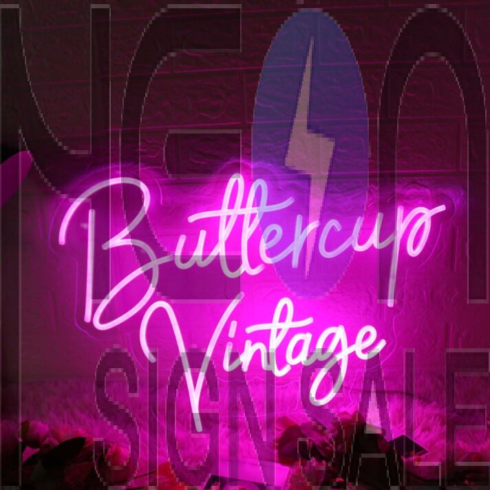Buttercup Vintage Pink LED Neon Sign