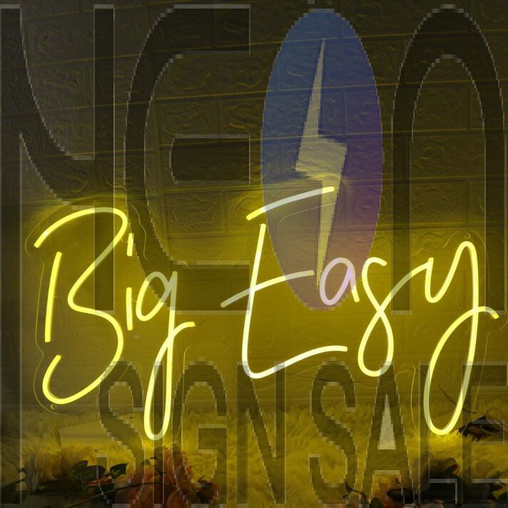 Big Easy Yellow Neon Sign