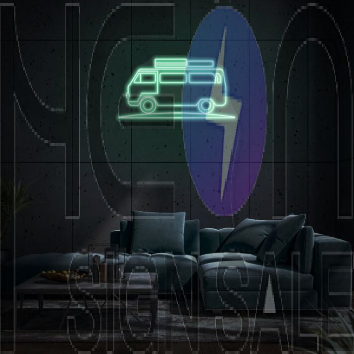 Vintage Trailer LED Neon Sign