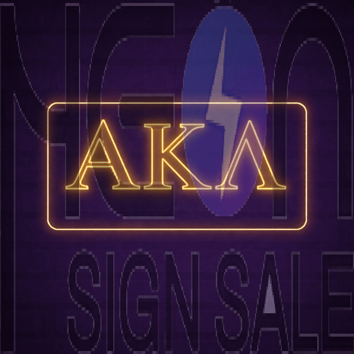 Alpha Kappa Lambda ΑΚΛ LED Neon Sign Celebrating Brotherhood and Character