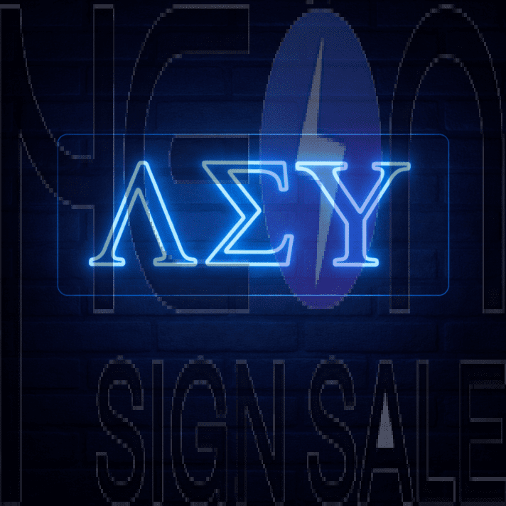 Lambda Sigma Upsilon ΛΣΥ LED Neon Sign Celebrating Brotherhood and Culture