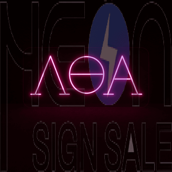 Lambda Theta Alpha ΛΘΑ LED Neon Sign Celebrating Sisterhood and Unity