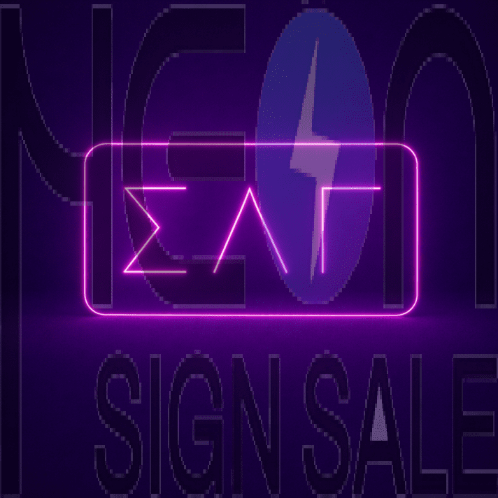 Sigma Lambda Gamma ΣΛΓ LED Neon Sign Celebrating Sisterhood and Community