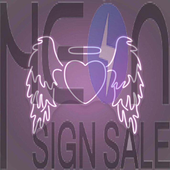 Angel Heart LED Neon Sign
