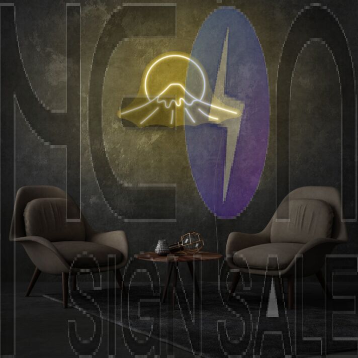 Mount Fuji Sign Neon Celebrating Iconic Natural Beauty