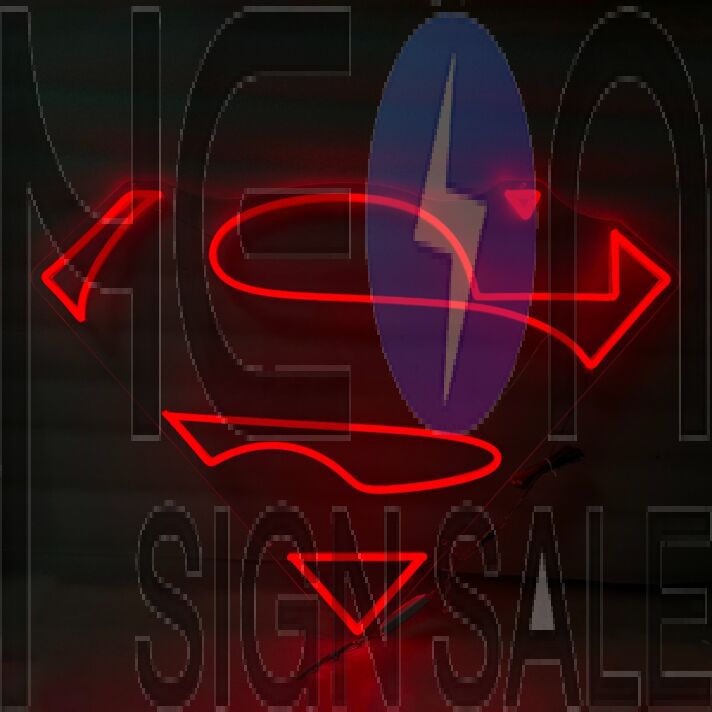 Superman Neon Light Heroic Ideal in Bright Display