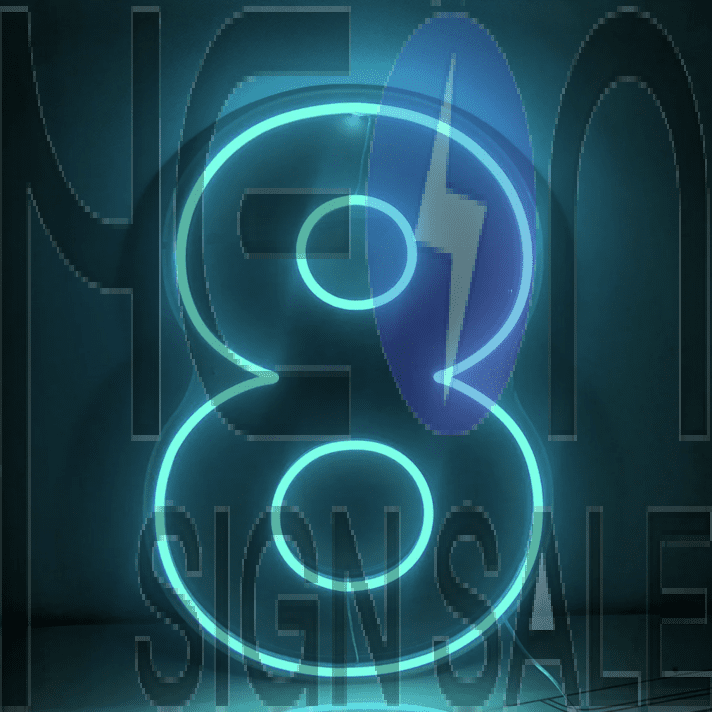 Number 8  LED Neon Sign