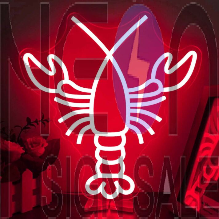 Vibrant Lobster Neon Sign