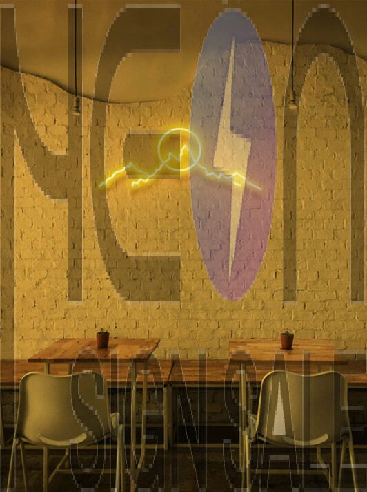 Mountain sunrise Neon Inspiration with Every Rising Sun