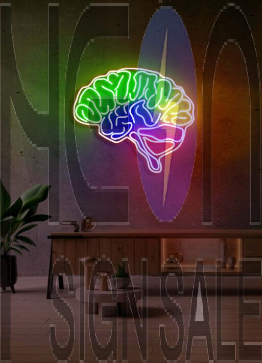 The brain Neon Enlightenment for Intellectual Pursuits