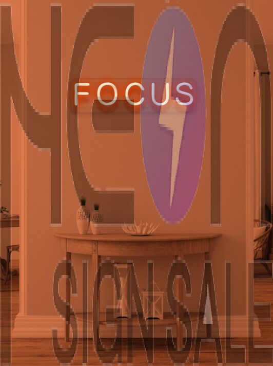 Focus Neon for Inspiring Concentration and Determination