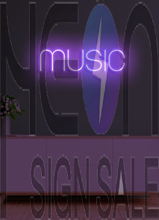Music Neon Symphony for Melodic Environments