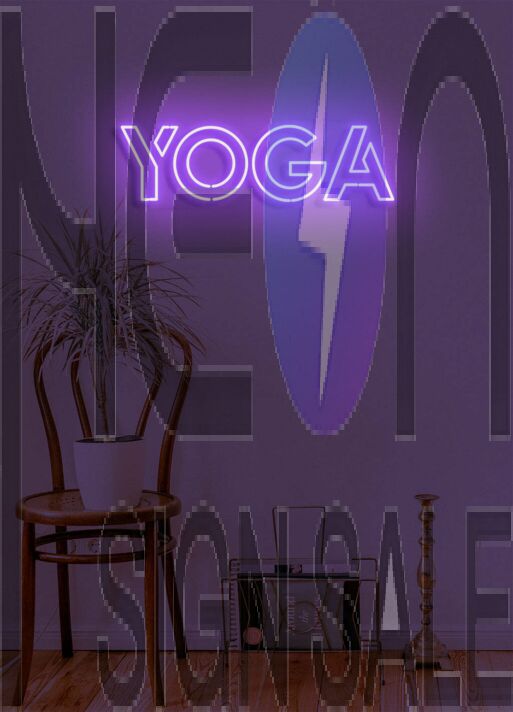 Yoga Calming Neon Light for Serene Practice