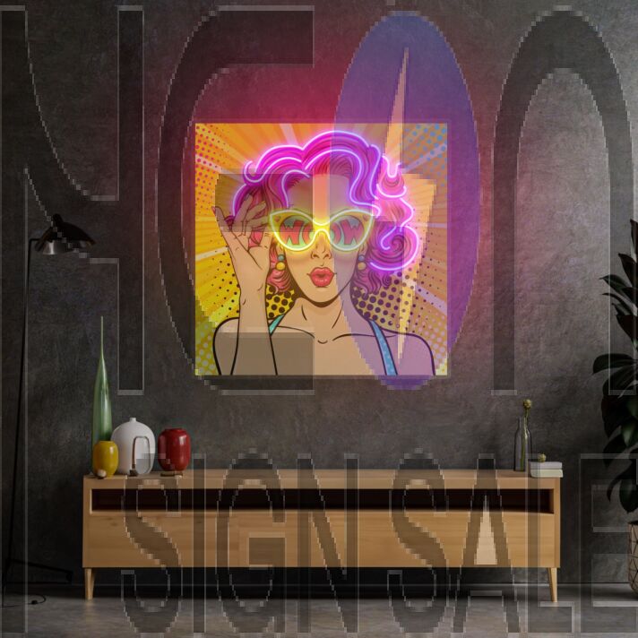 Wow Lady Pop Art