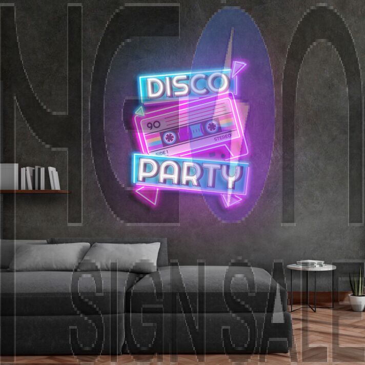 Disco Party Led Neon Acrylic Artwork