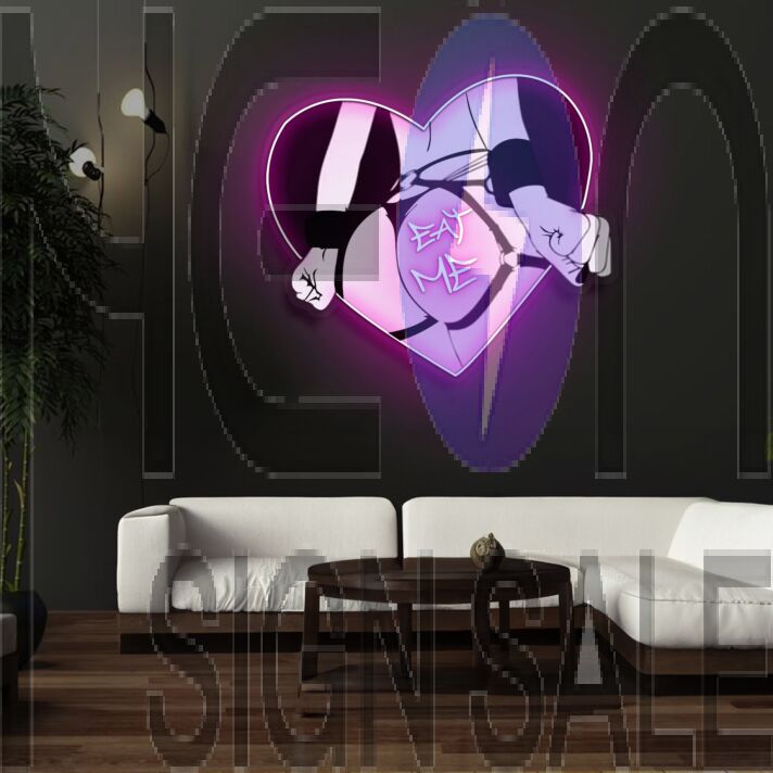 Eat Me Neon X Acrylic Artwork