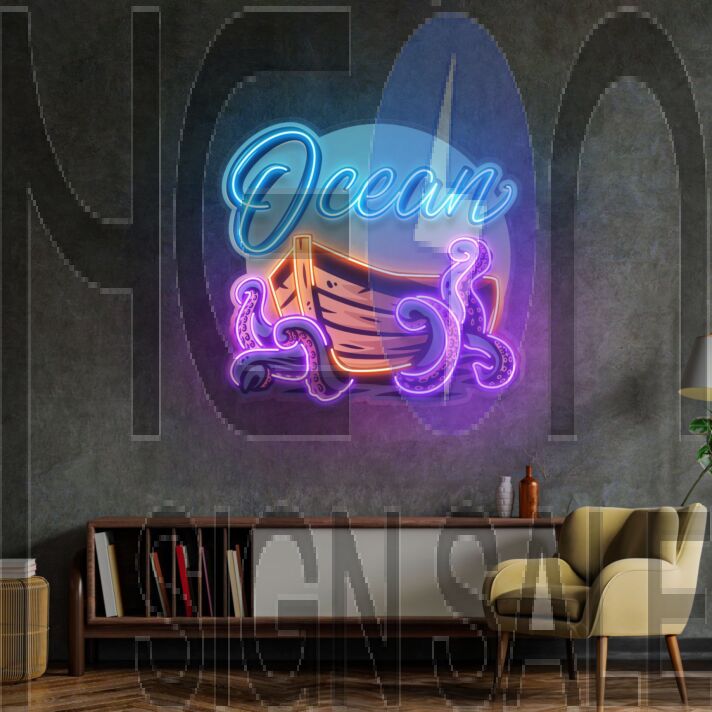 Ocean Labyrinth Led Neon Sign Light Pop Art