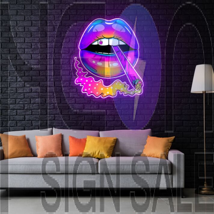 Magic Lip Neon Sign X Acrylic Artwork