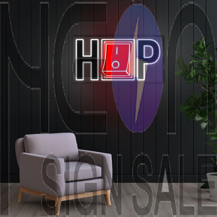 Hiphop Neon Sign X Acrylic Artwork