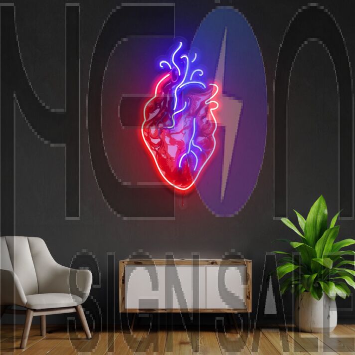 Heart Led Neon Acrylic Artwork