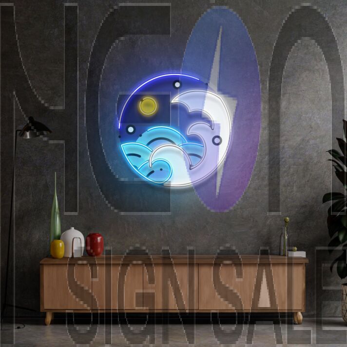 Fantastic Night Sky Led Neon Sign Light Pop Art