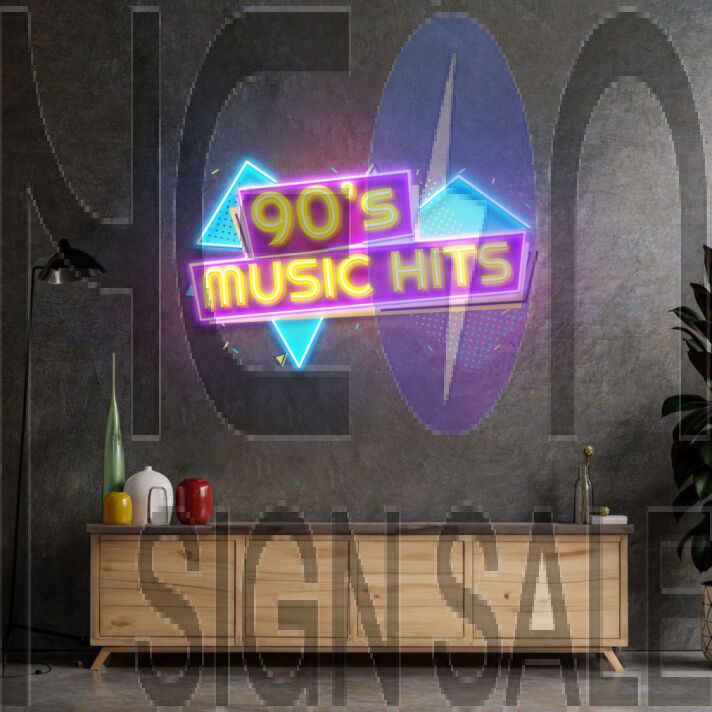 90S Music Hits Led Neon Acrylic Artwork