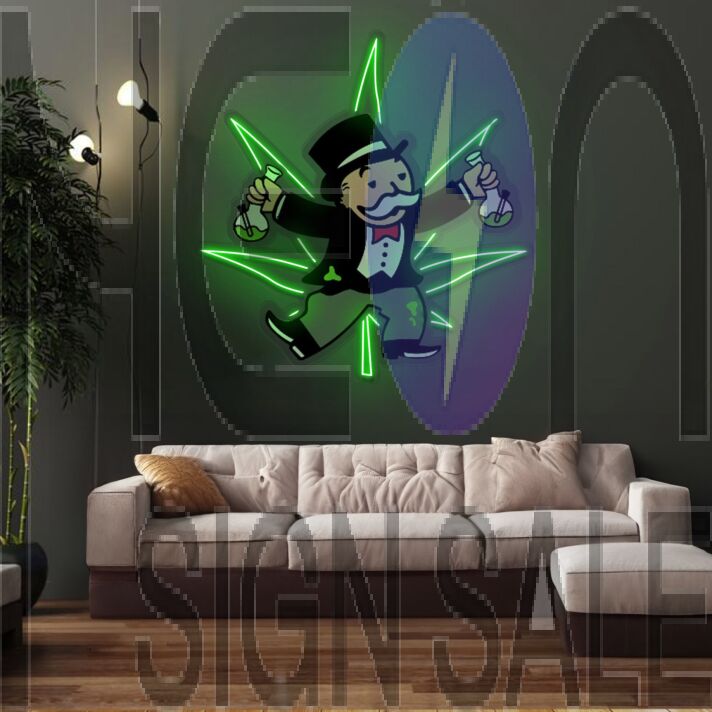 Bongopoly Neon X Acrylic Artwork