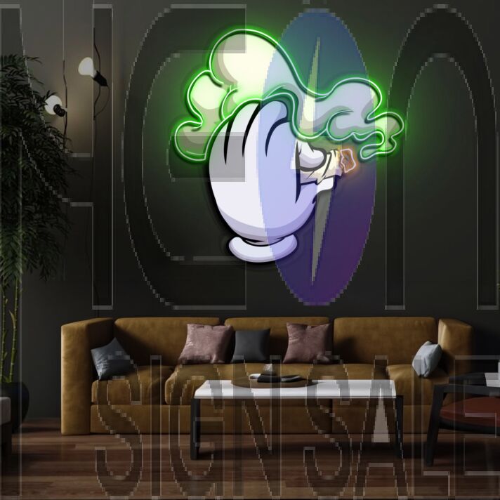 Blaze It Neon X Acrylic Artwork