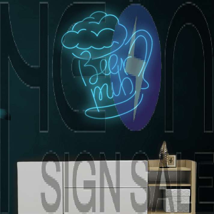 Classic Beer Mug Neon Light